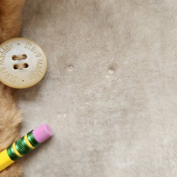 Steve Madden Vintage Y2k Genuine Leather Faux Shearling Long Coat Penny Lane - Picture 14 of 16